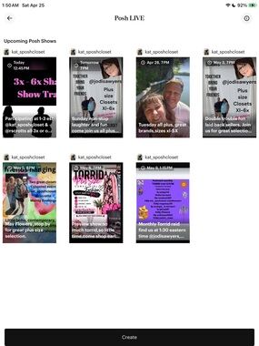 Upcoming shows updated with changes